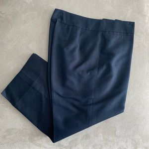 Ann Taylor Cropped Suit Pant, Navy Blue, Size 6P